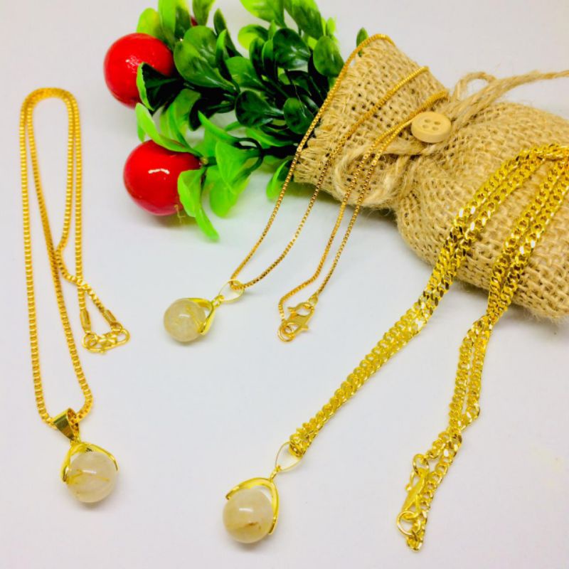 kalung titanium, liontin rambut sedana