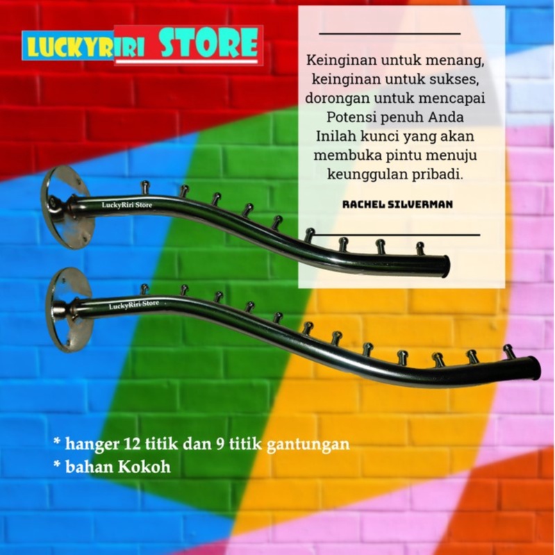 hanger baju / jemuran dinding / gantungan baju / jemuran baju / gantungan baju/ display tas/ display