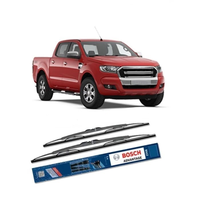 Wiper Bosch Advantage Ford Ranger 18&quot; &amp; 18&quot; Sepasang Wiper Ford Kanan Kiri Bosch