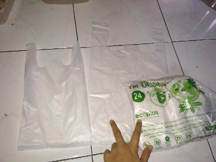Plastik Singkong Ukuran 17 , 24 , 28 / Kantong Plastik Ramah Lingkungan Isi 50 Lembar
