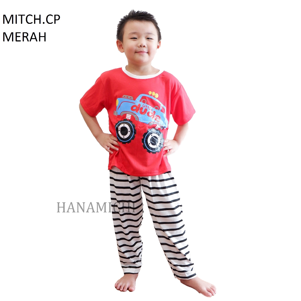 Hanamichi MITCH.CP Baju Tidur Anak Lengan Pendek