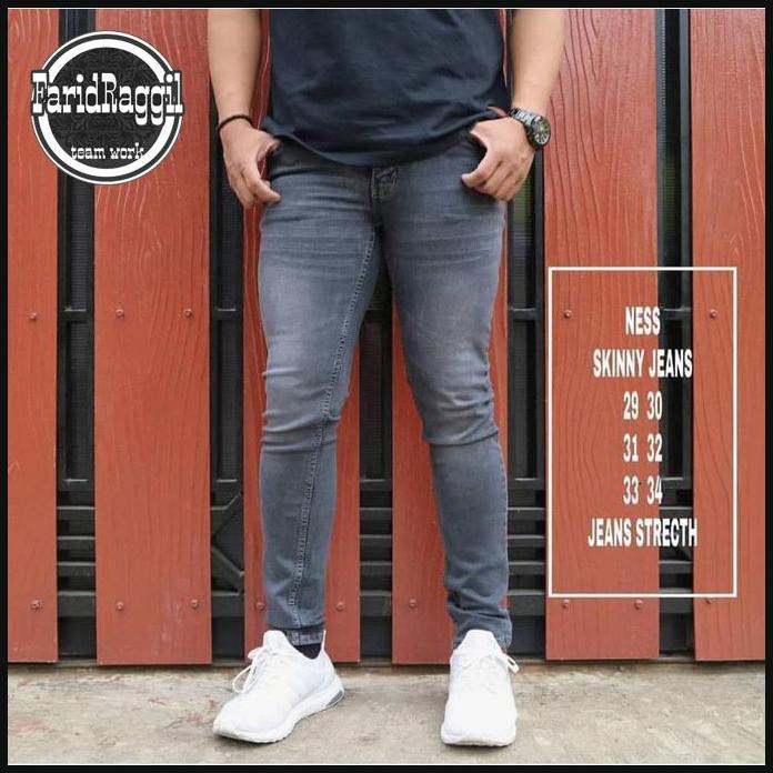 Celana Jeans Abu / Celana Panjang Pria / Celana Cowok