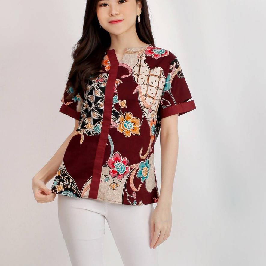PROMO BESAR KODE-597 Batik 318 Top VB