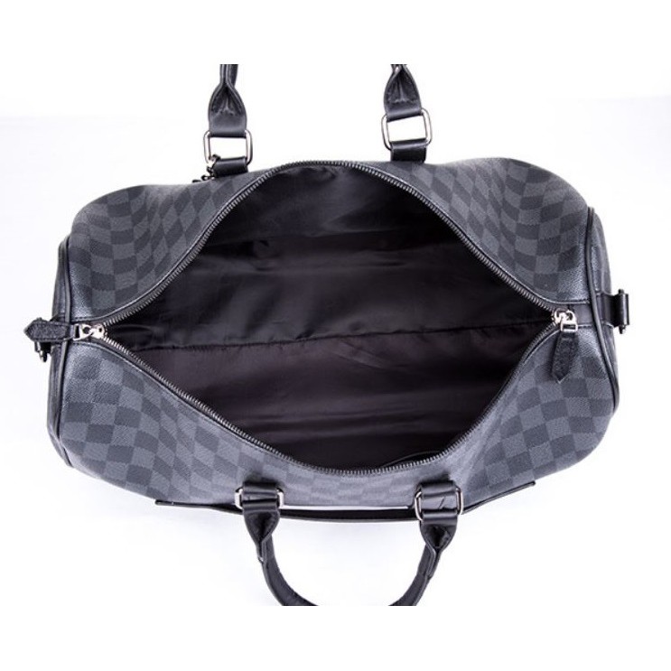 Tas Duffel Messenger Tas selempang pria wanita Tas Travel Messenger / Gym Bag Motif Damier lv