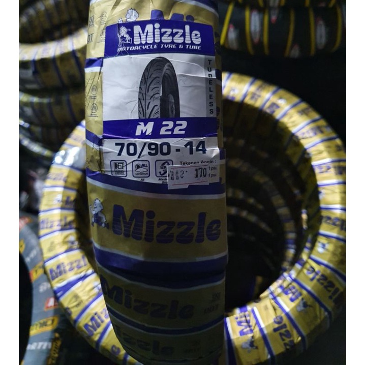 Ban MIZZLE M22 70/90-14 Tubeless Matic Ring 14