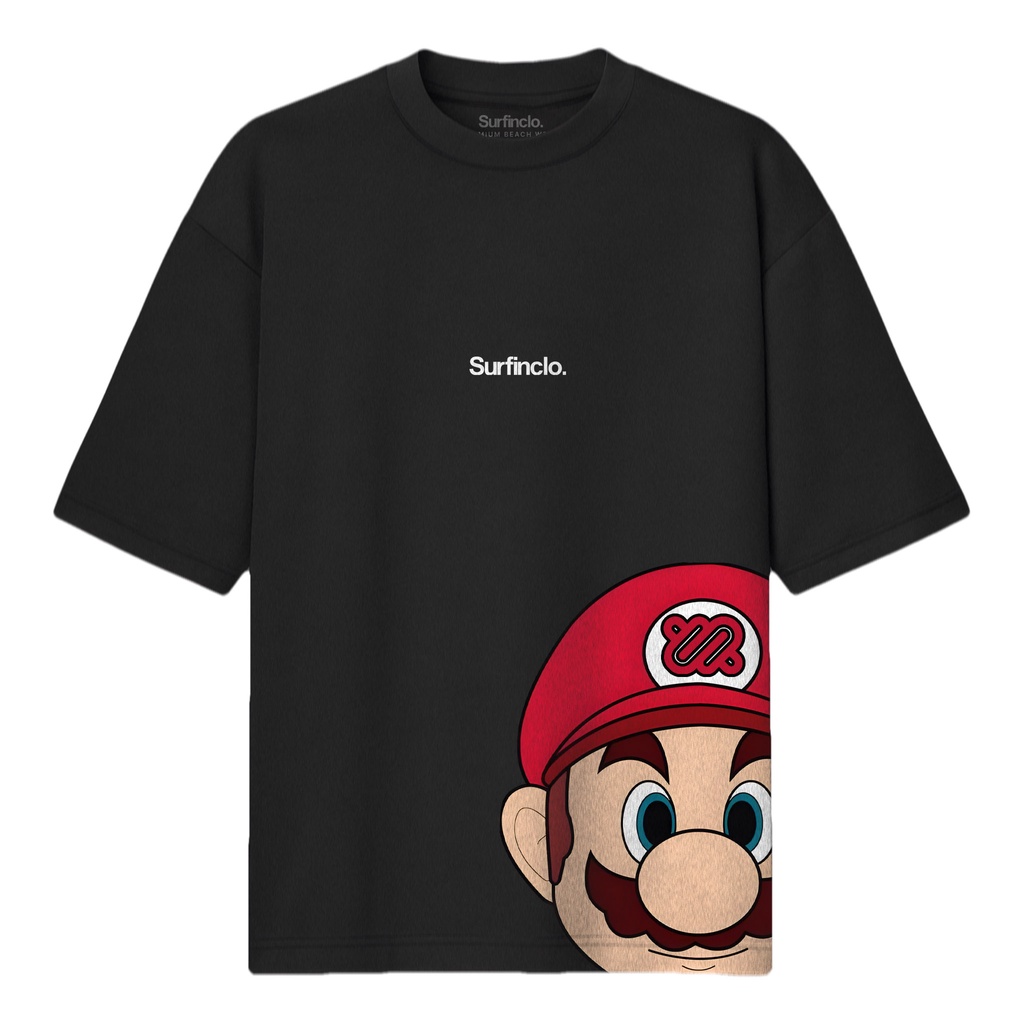 Surfinclo Oversized T-Shirt Mario Streetwear Premium Cotton 24s