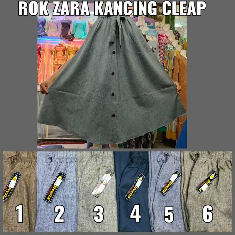 rok zara kancing klep by divela//rok model payung