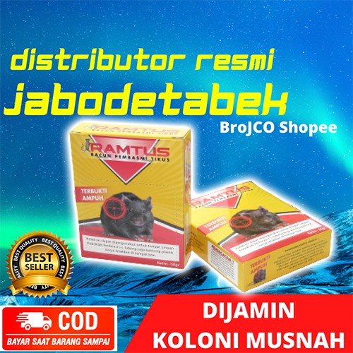 Racun Tikus Paling Ampuh Mati Kering Asli Tidak Bau Original Bukan Cair Promo Ramtus Bisa Cod