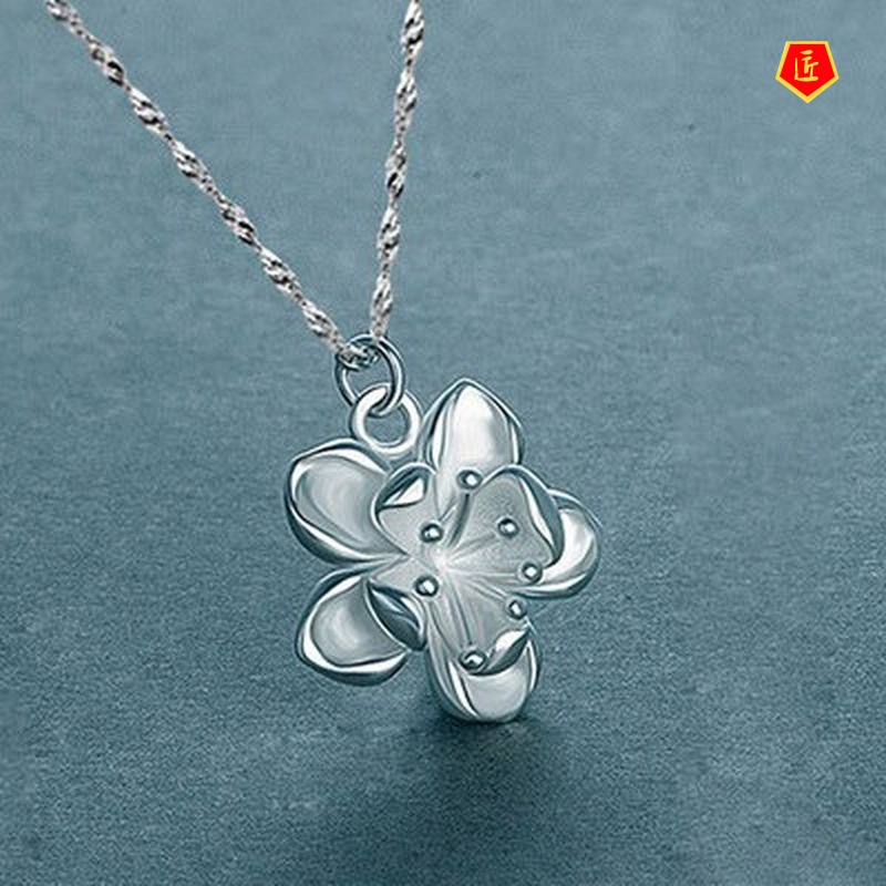 [Ready Stock]Flower Pendant Korean Simple Fashionable Temperamental All-Match