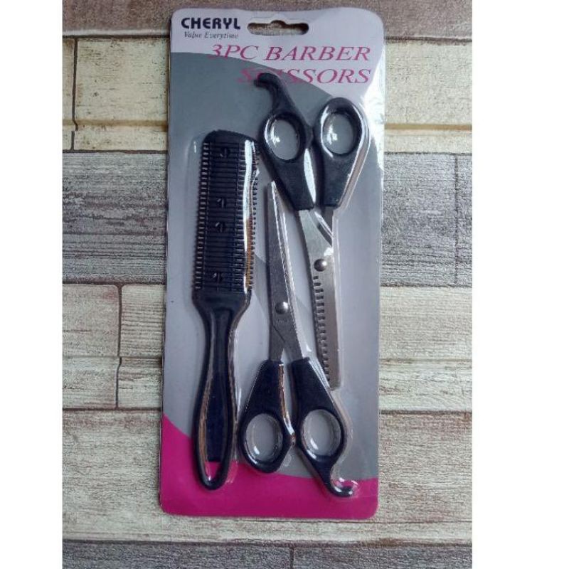 GUNTING SET CHERLY 3 IN 1/ GUNTING RAMBUT CHERLY SET 3