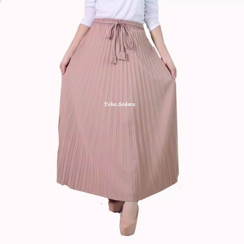 Rok Plisket Moumbloe&quot;Standar // Plisket Hyget Standar //Rok wanita Murah