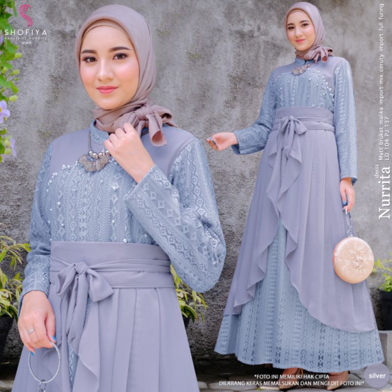 BAJU GAMIS WANITA BAJU KONDANGAN NURUTA MAXY ori by shofiya