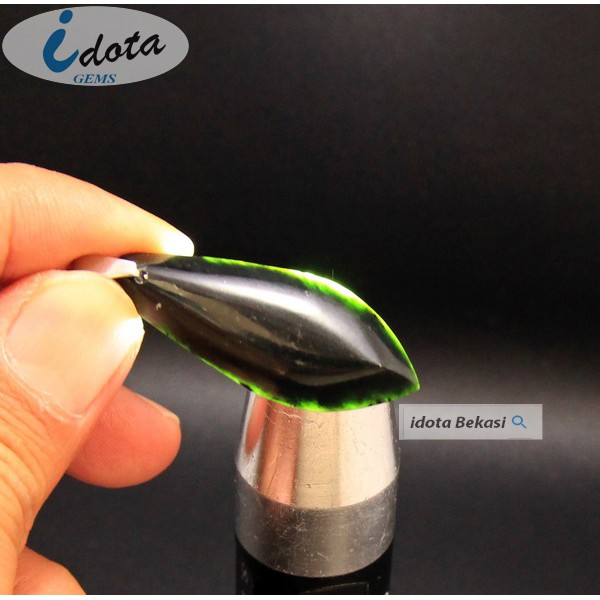 Kalung Liontin Batu Giok Hitam / Black Jade Asli LT314