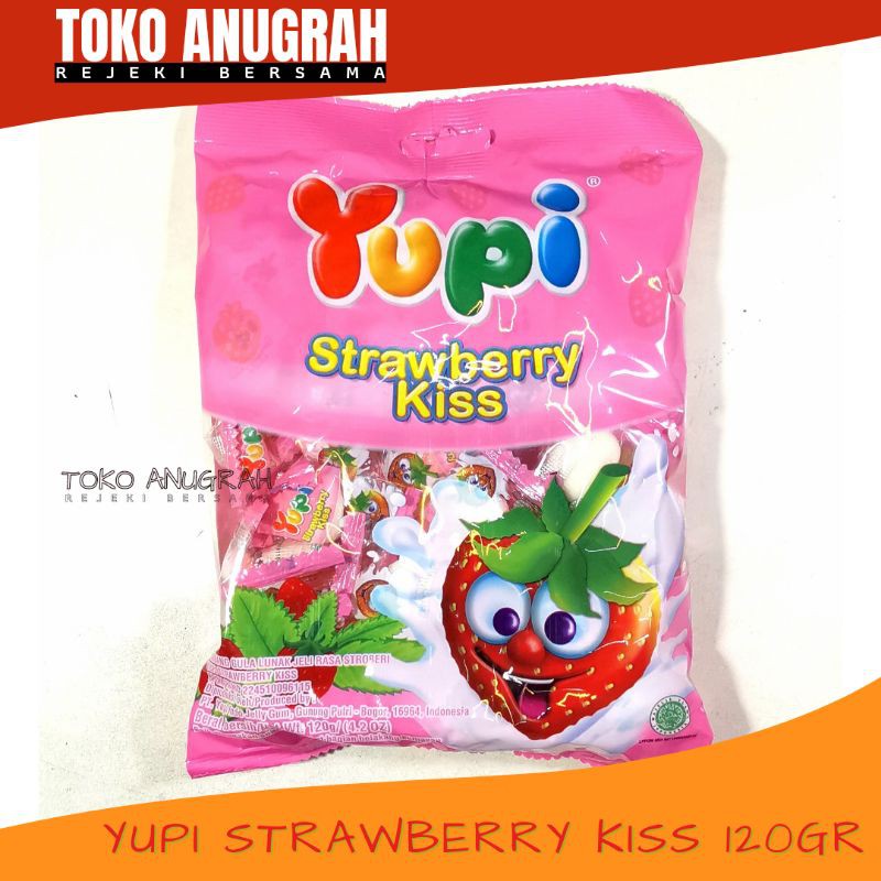 

Yupi Stroberry KISS 120gr | Permen Yupi