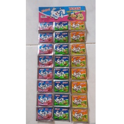 Yosan Permen Karet 2 in 1 Gantungan 24 pcs | Rasa Mint aneka buah melon,strawberi, jeruk