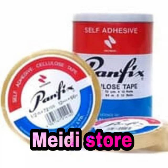

Panfix 1/2" / Isolasi panfix / Stationary tape / Isolasi/ Lakban / Isolasi bening/ Kecil