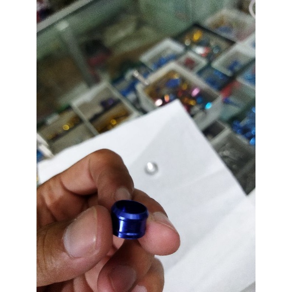 ring monel tingkat gold merah biru blue dark silver baut 10 L5 model trusty not sharky