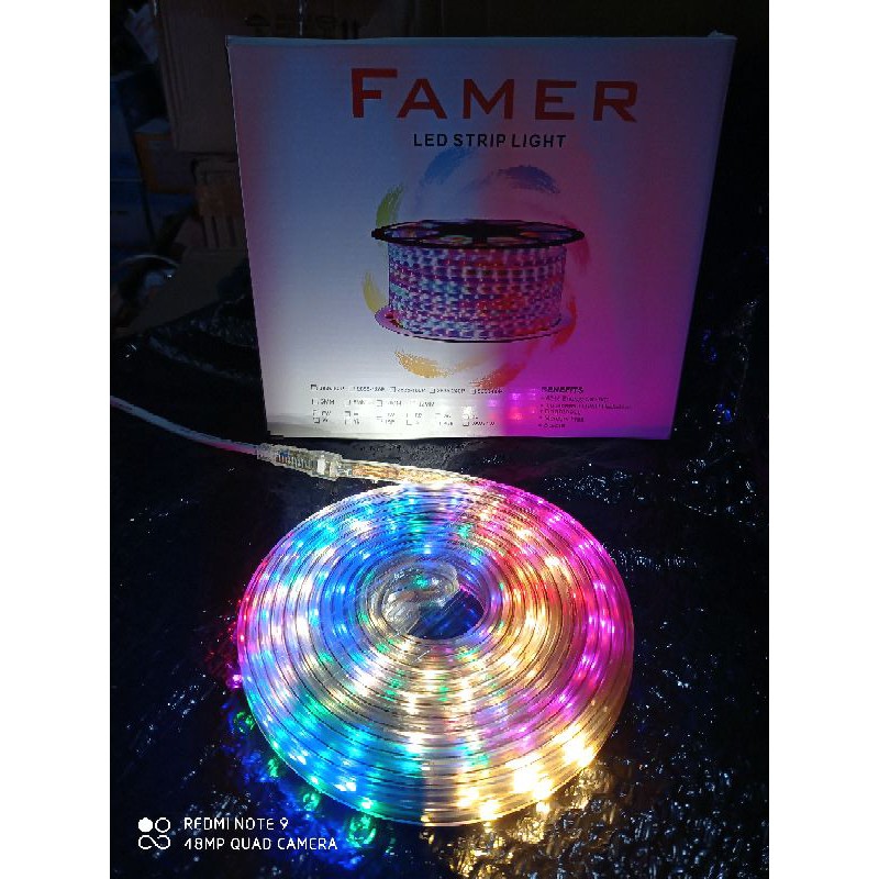 Lampu LED strip Selang RGB 2835 SMD Rope Light warna warni