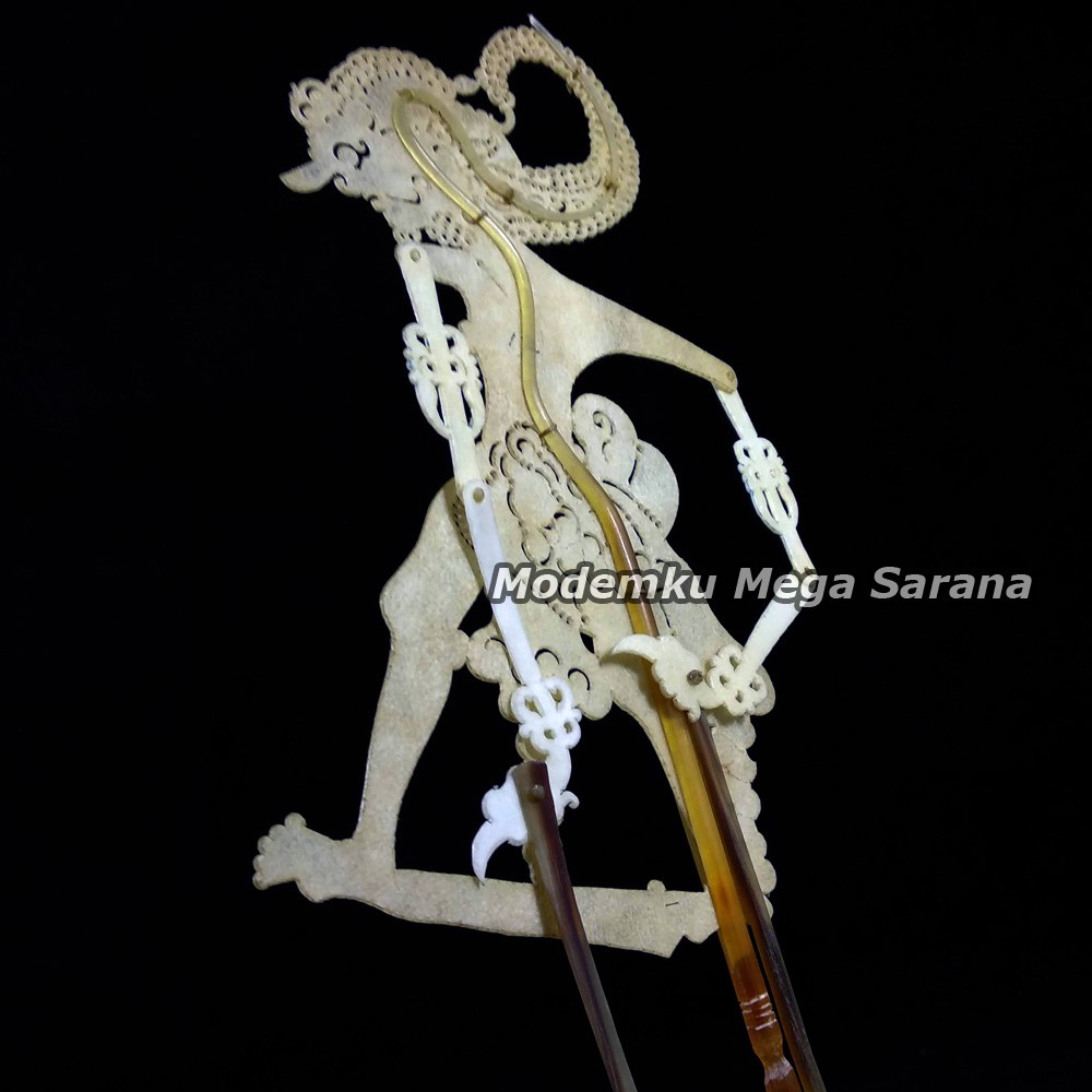 Souvenir Wayang Kulit Mini Caperan Super Putihan - Gatotkaca