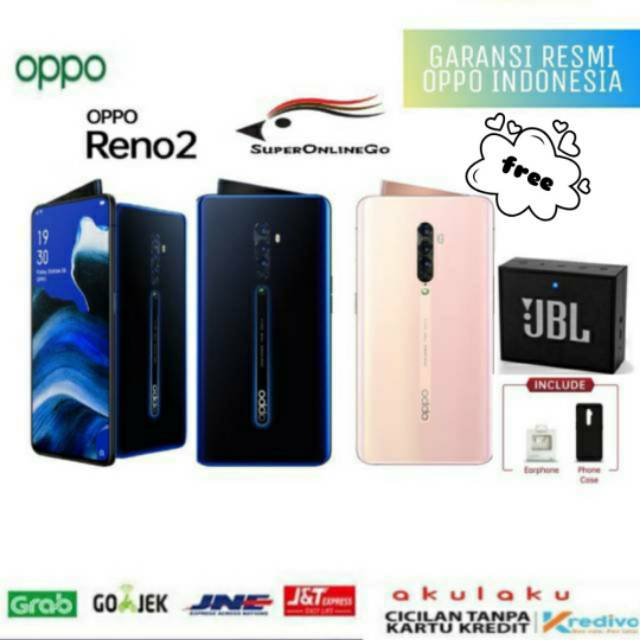 Oppo Reno 2 Ram 8/256 gb Garansi resmi Oppo Indonesia | Shopee Indonesia