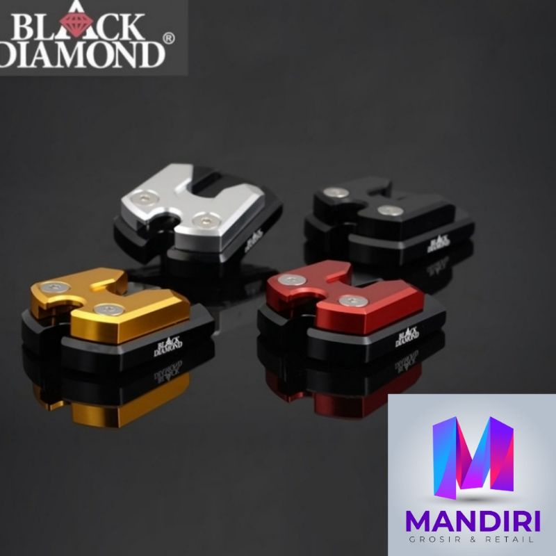 Tutup Cover Tapak Standar Samping Pcx 150/Adv 150 Black Diamond
