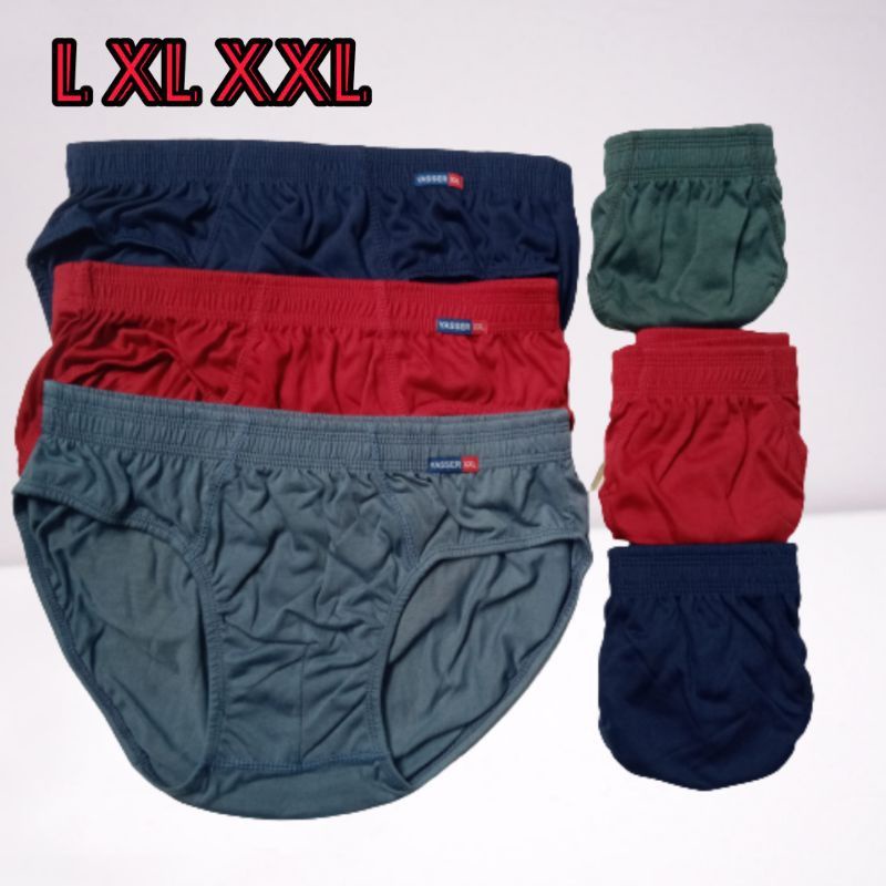 ISI 6 PCS (1/2LSN) Celana dalam pria uk dewasa yasser CD YASSER COTTON