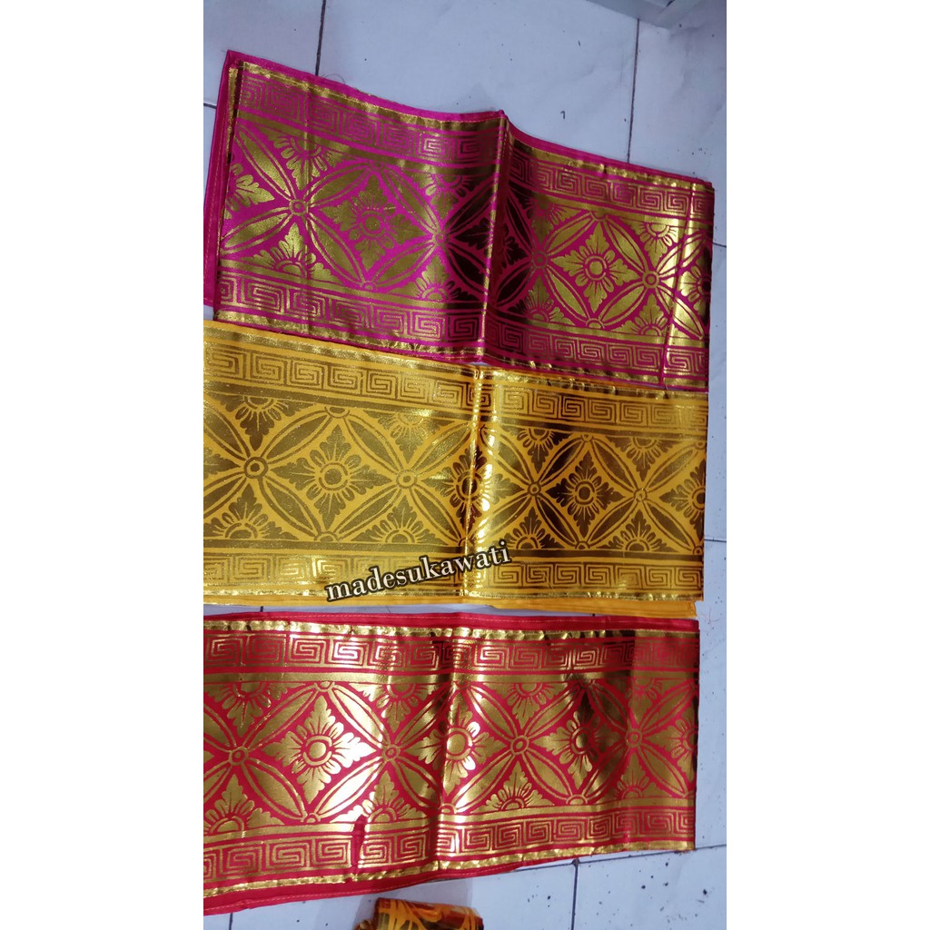 Selendang kain prada tari bali bahan satin