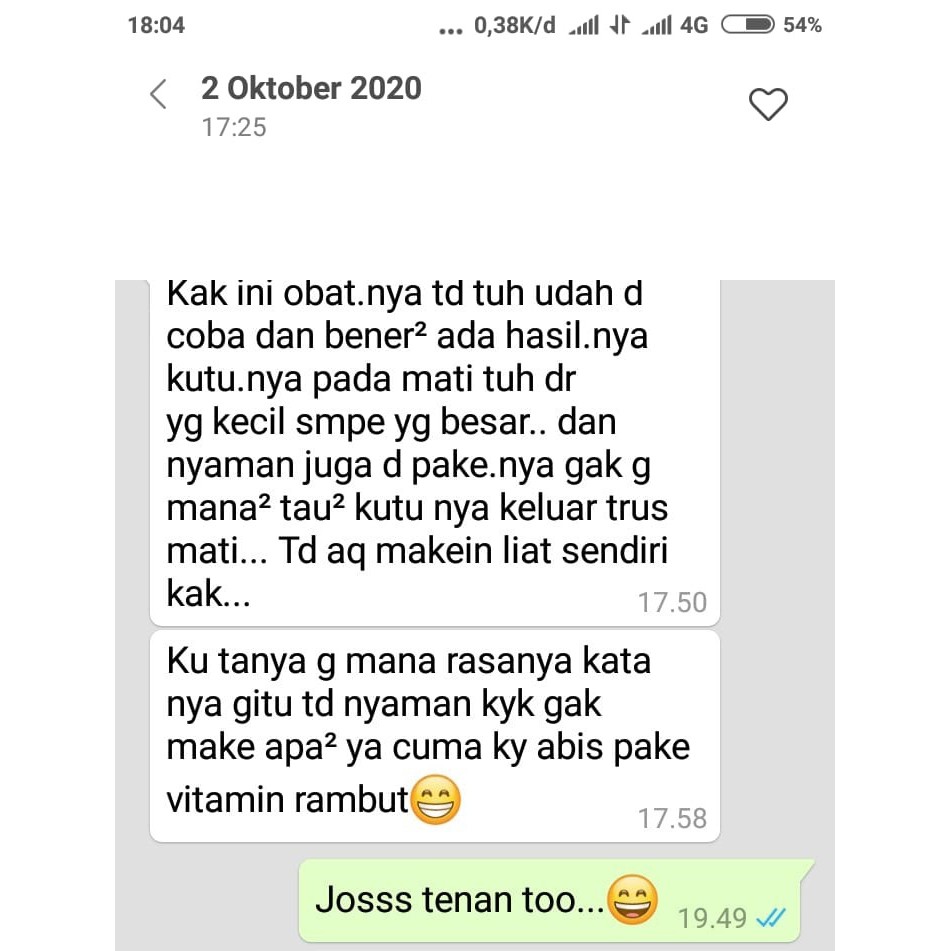 Minyak Rambut Pembasmi Kutu Ampuh Untuk Anak Serta Orang Dewasa Cap Tiga Jempol