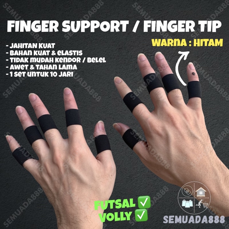 Finger Support Ankle Jari Sarung Tangan Kiper Futsal Deker Kneepad Finger Tip Pelindung Jari Kiper Pelindung Jari Futsal Shopee Indonesia