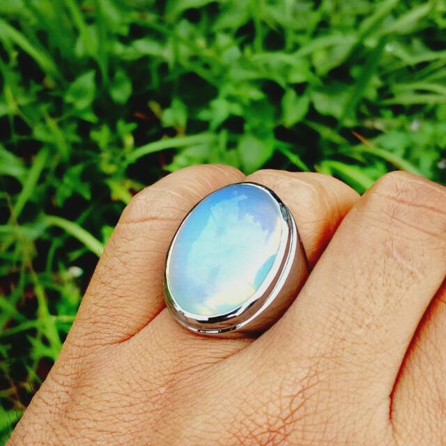 Cincin batu akik berjad api jumbo termurah / trendy