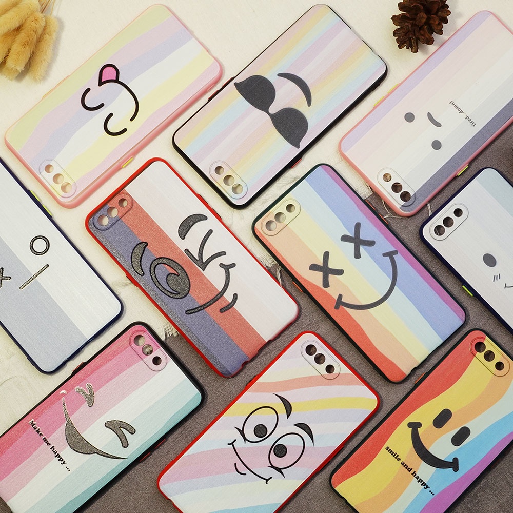 SOFTCASE MOTIF SMILE SAMSUNG A52 A15 A16 A3S A54 A7 A5S A9 2020 A5 2020 Y20 Y12S Y20S Y91 CASE MOTIF SMILE