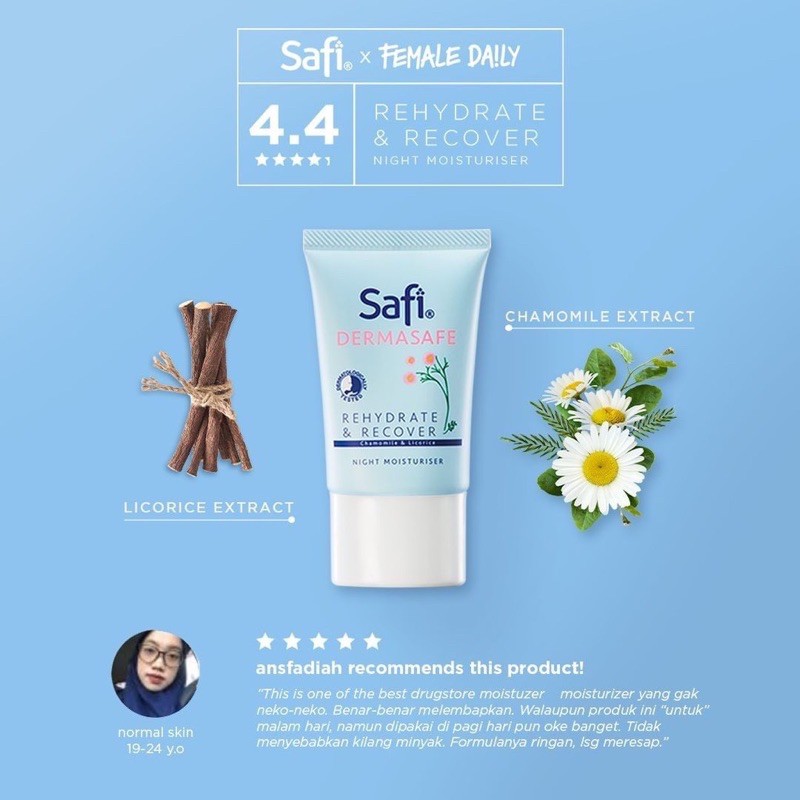 Safi Dermasafe Series (Gel Cleanser, Mousse Cleanser, Day Night Moist, Booster Mist) 3 Essential Kit