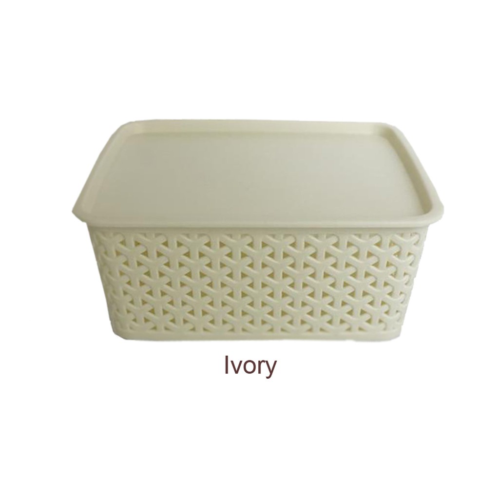 Keranjang serbaguna dengan tutup ukuran S - Keranjang AMERTA