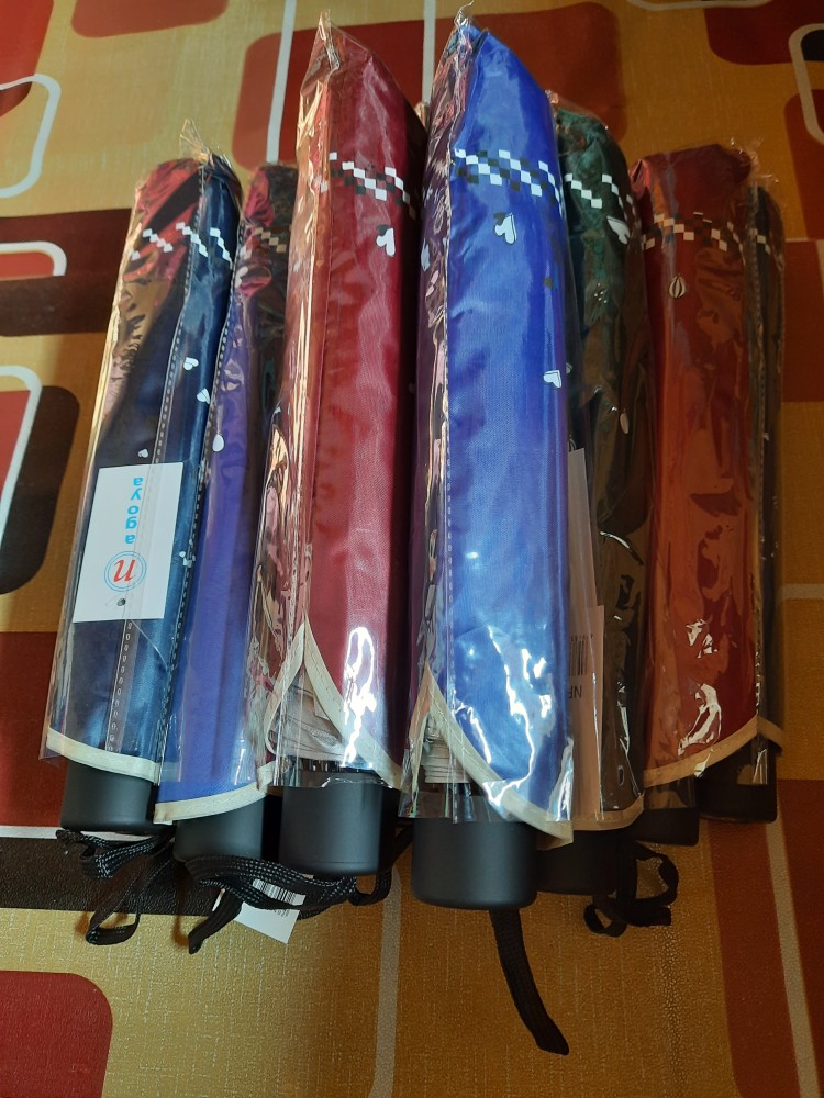 Payung Lipat 3 Paris Love 10jari Jumbo