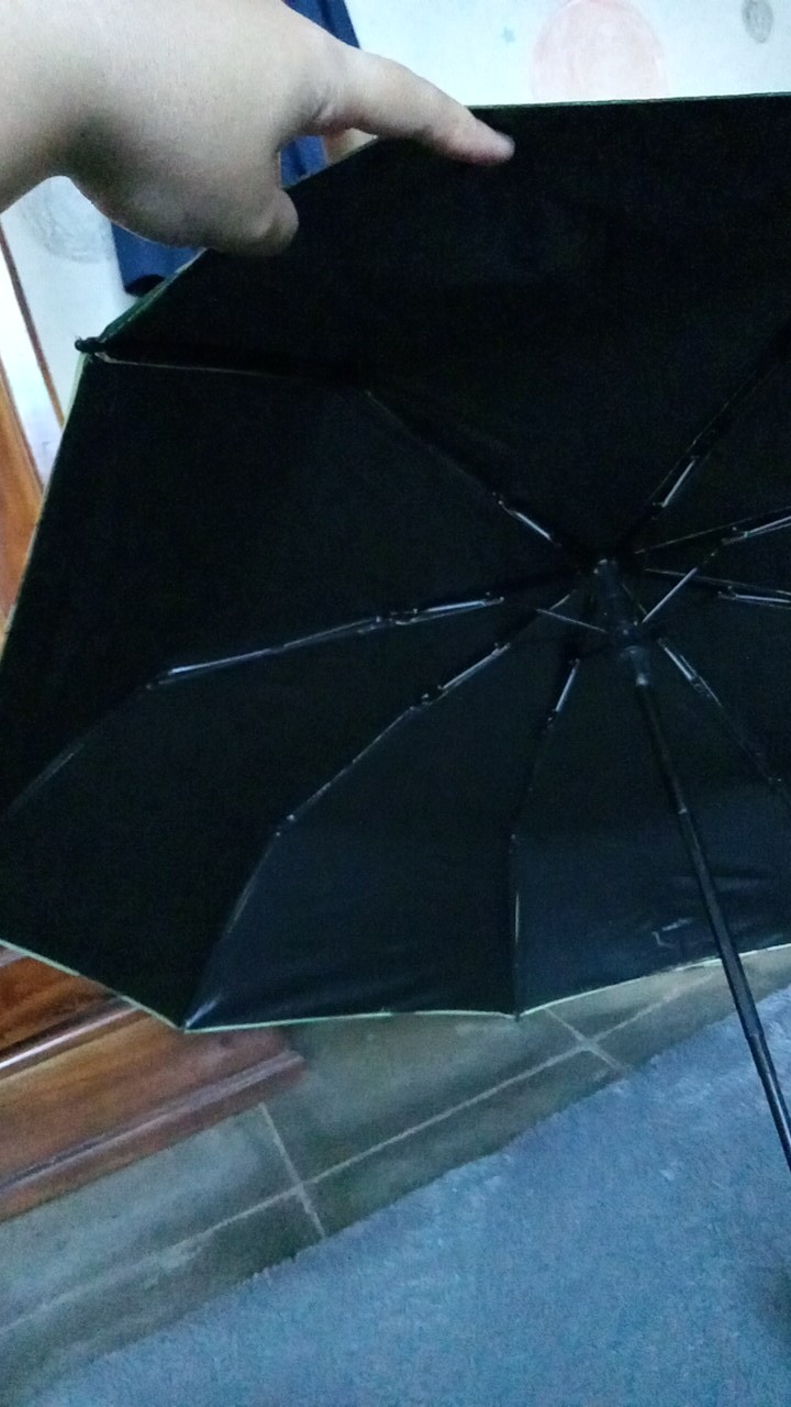 Payung Lipat Premium Anti Sinar Uv Matahari Panas Hujan Protection - Light Blue