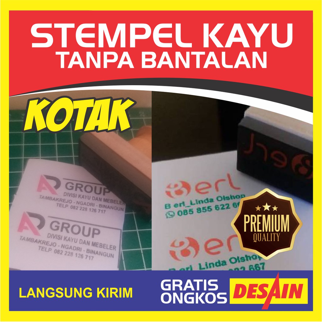 

STEMPEL WARNA GAGANG KAYU/OTOMATIS KOTAK DAN BULAT