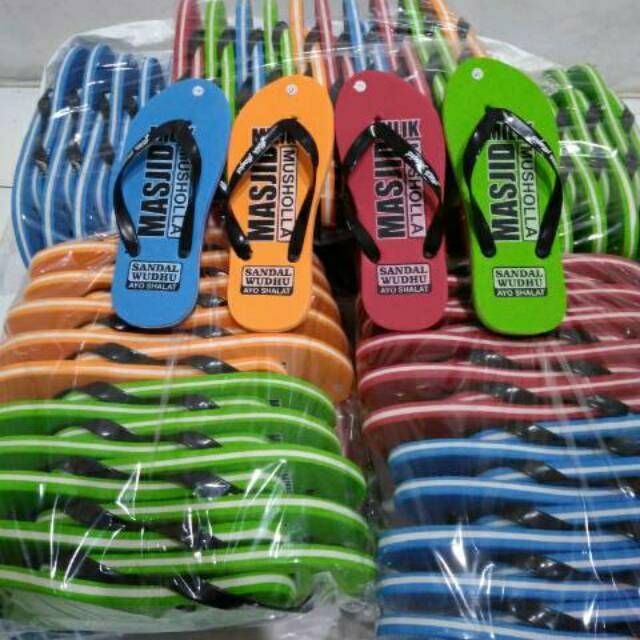 [Paket 30 Pcs] Sandal Wudhu Mesjid / Sandal WUDHU MUSHOLA / Sandal WAKAF MESJID / Sandal JEPIT WUDHU