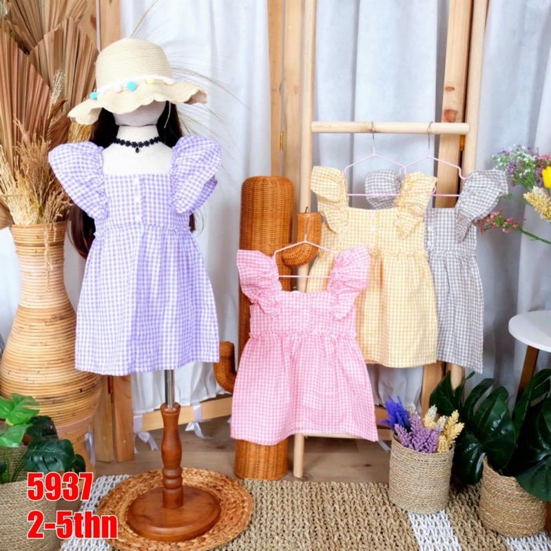 humairaskidsbaby ELLE dress anak katun Jepang usia 1 tahun sampai 10 tahun