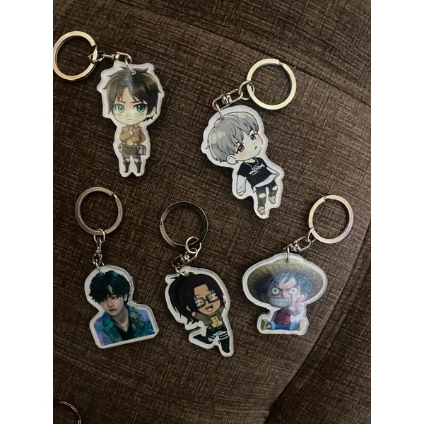 GANTUNGAN KUNCI AKRILIK BTS, ANIME DLL (CUSTOM BEBAS)