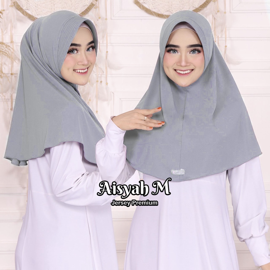 Kerudung Instan Terbaru Jilbab Bergo Aisyah M,L,XL,XXL Jilbab Jumbo Jersey Premium Pasar Hija'b