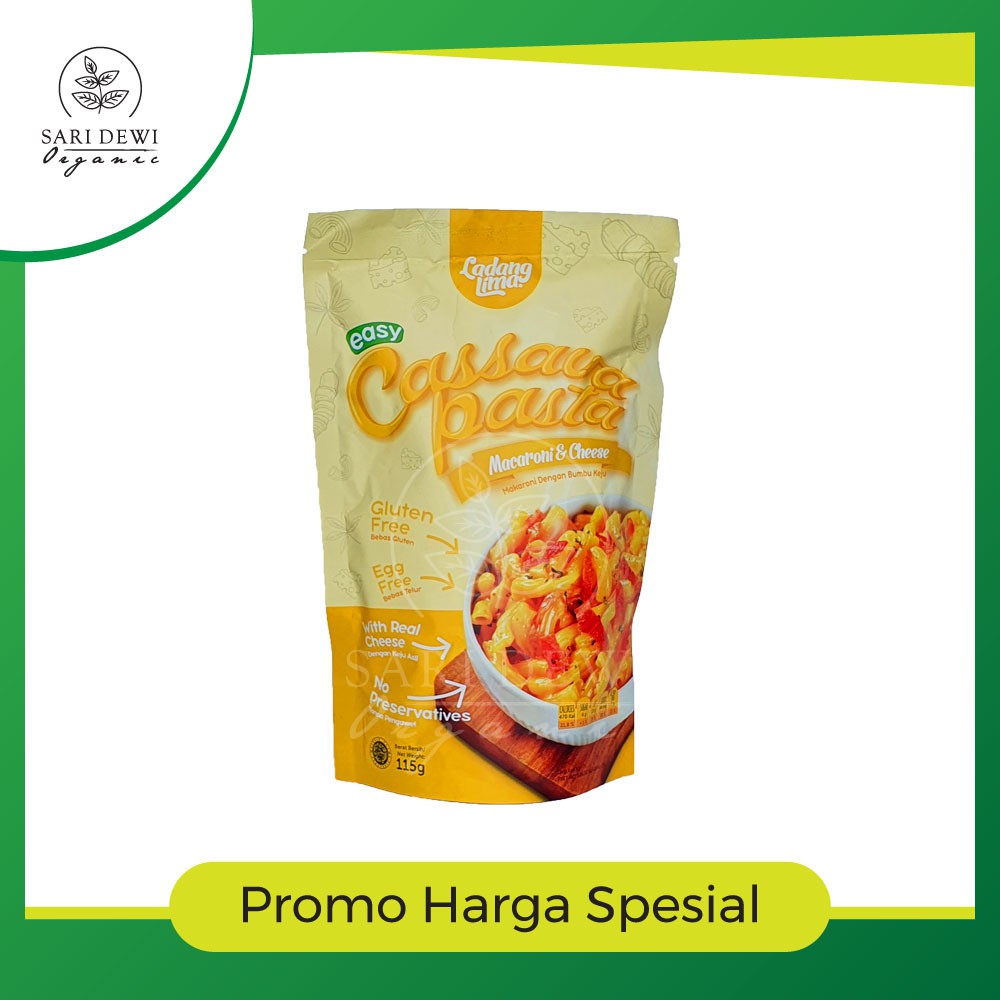 

LADANG LIMA MACARONI CASSAVA PASTA 115 GR MACARONI AND CHEESE