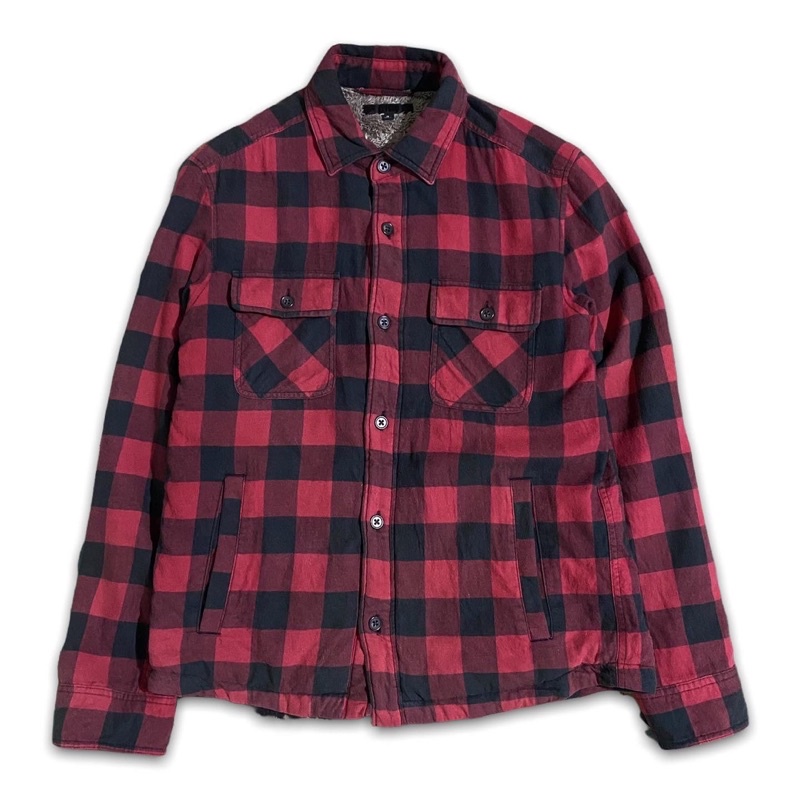 Uniqlo sherpa Flannel shirt