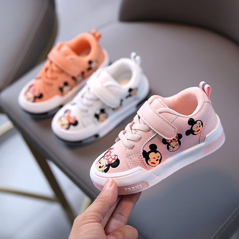 HappyOliver LITTLE MINY D77 Sepatu Anak Laki Laki Perempuan Sneakers Sekolah 1-6 Tahun Import