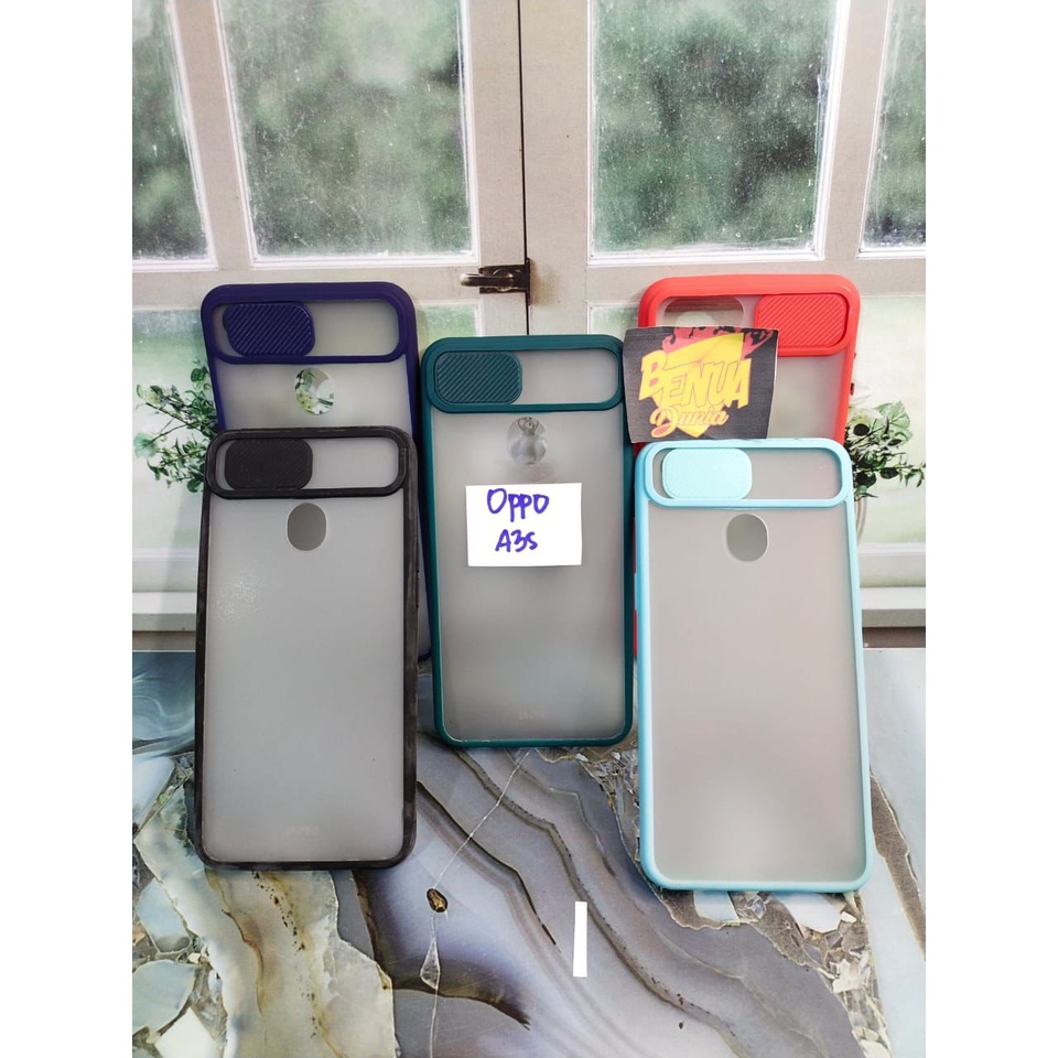 OPPO A3S CASE SLIDE PROTECTION SLEDING KAMERA / SLIDE CASE OPPO A3S - BENUA DUNIA