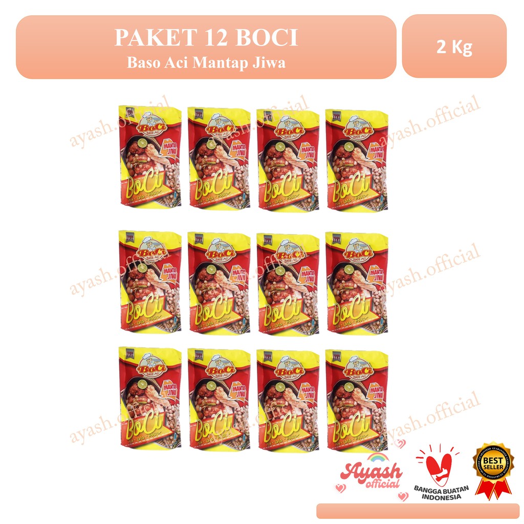 

[TERLARIS & TERPERCAYA] - Paket 12 pcs Boci mantap jiwa, geprek, korean, white Curry