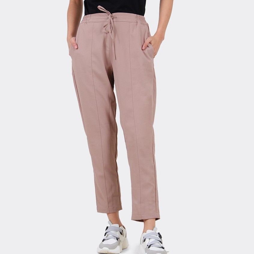 FLIES Celana Bahan Wanita A12714F Cokelat