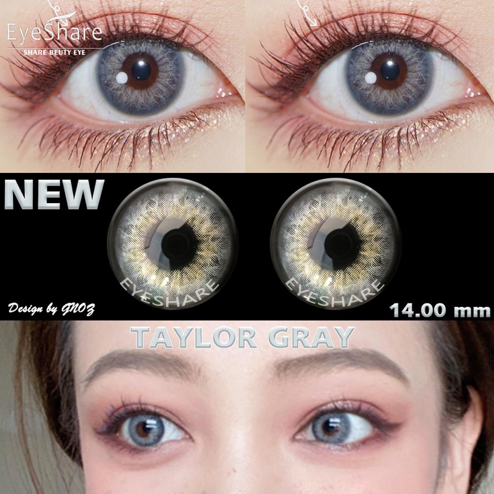 [✅COD] 1 Pasang Lensa Kontak Warna Softlens Mata Normal TAYLOR Sepasang Lensa Kontak Warna Soflens Karakter Softlens Murah Minus 0.00 DIA 14MM