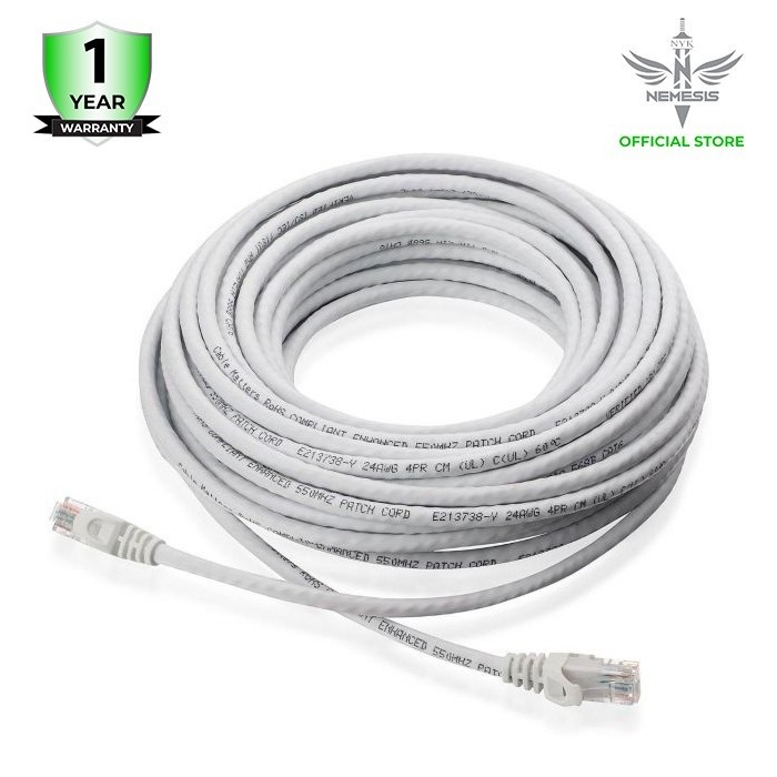 NYK Kabel LAN UTP Cat 6 RJ45 Panjang 50 Meter