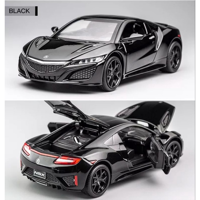 Diecast Mobil Acura NSX Spuer Car Skala 1:32 Miniatur Mobil Mainan Pajangan