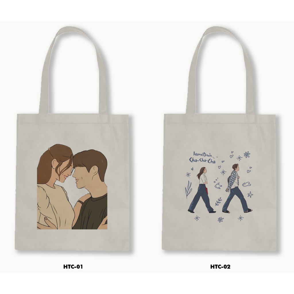 TOTE BAG BLACU - HOMETOWN CHA-CHA-CHA /DRAKOR NETFLIX